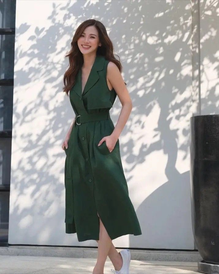 hunter green skater dress Dark Green + Black Stripe Women's Skater Dress – Terra Conserva