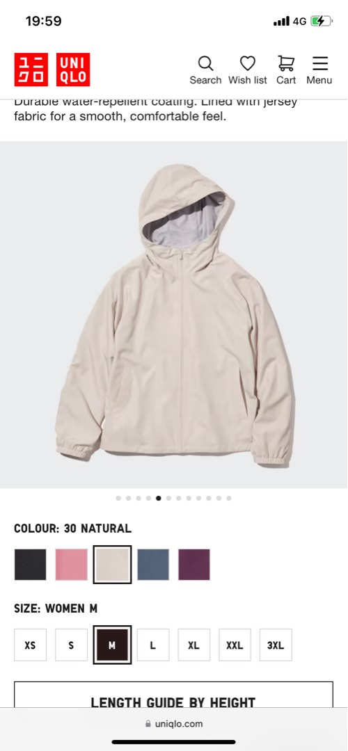 Jaket parka deals reversible uniqlo