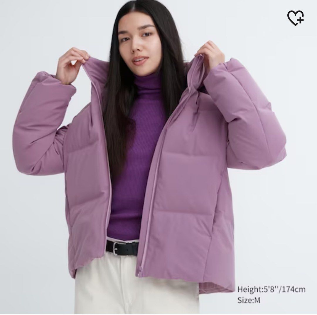 Uniqlo Women s Seamless Down Parka L Purple