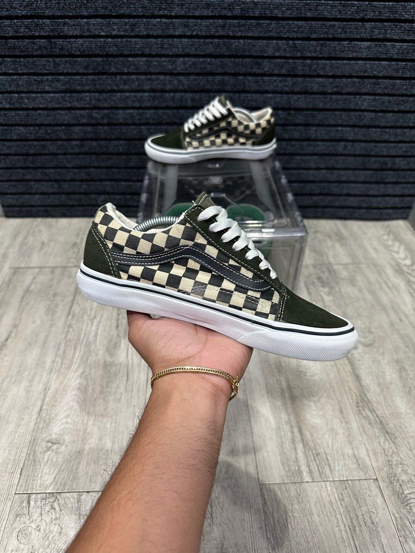 Vans old skool blur checkerboard on sale