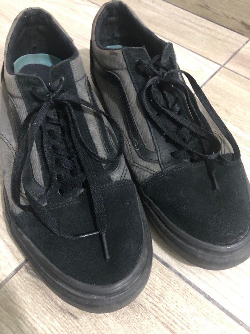 All black outlet vans mens