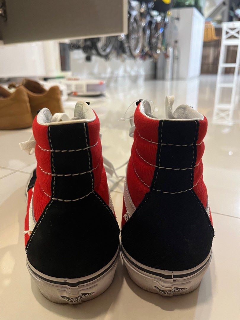 Red black and blue vans online