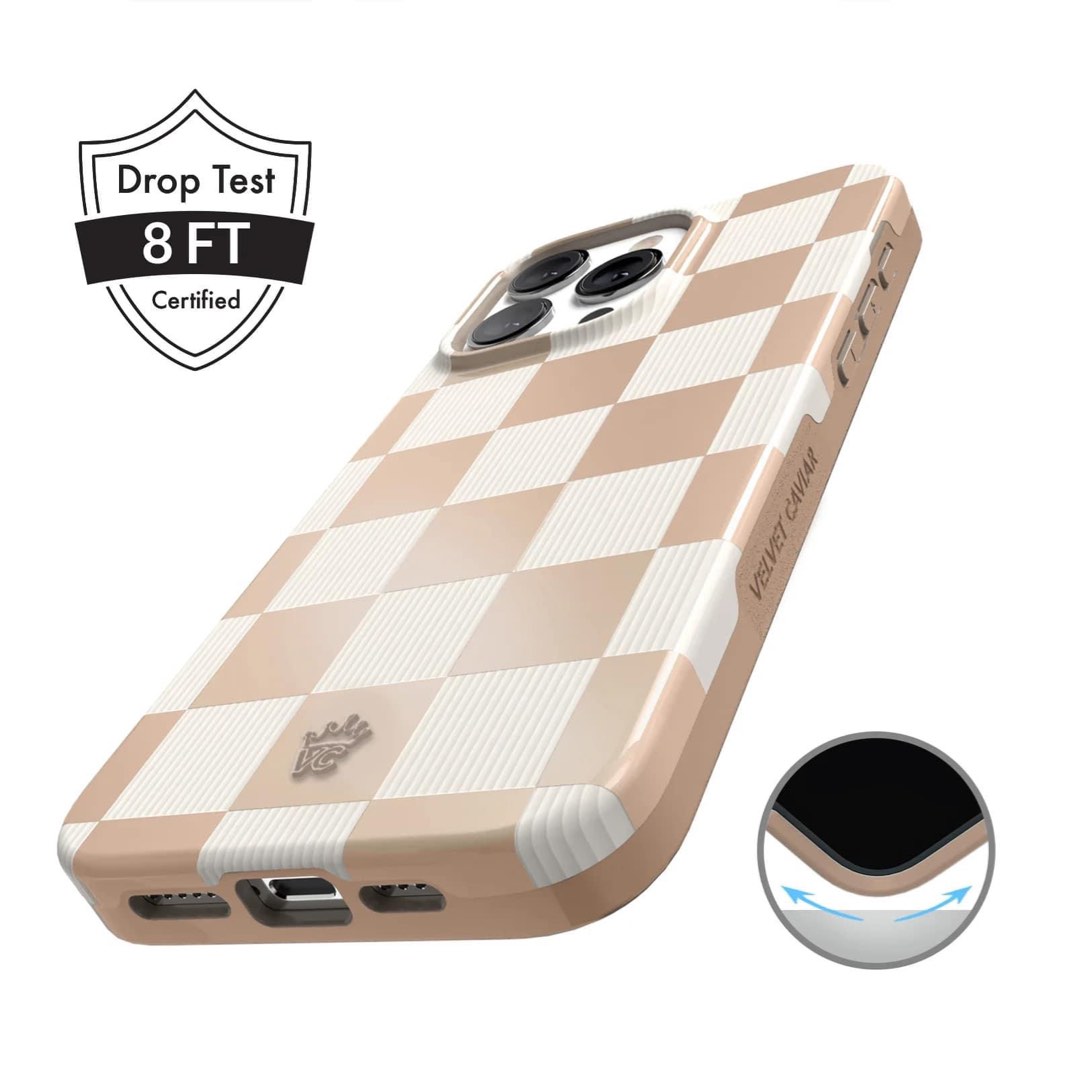 Velvet Caviar Nude Vibe Checker For Iphone 13 Pro Max Mobile Phones