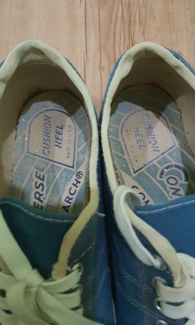 Vintage 70s Converse Fast break blue label NOS SEA BLUE Men s