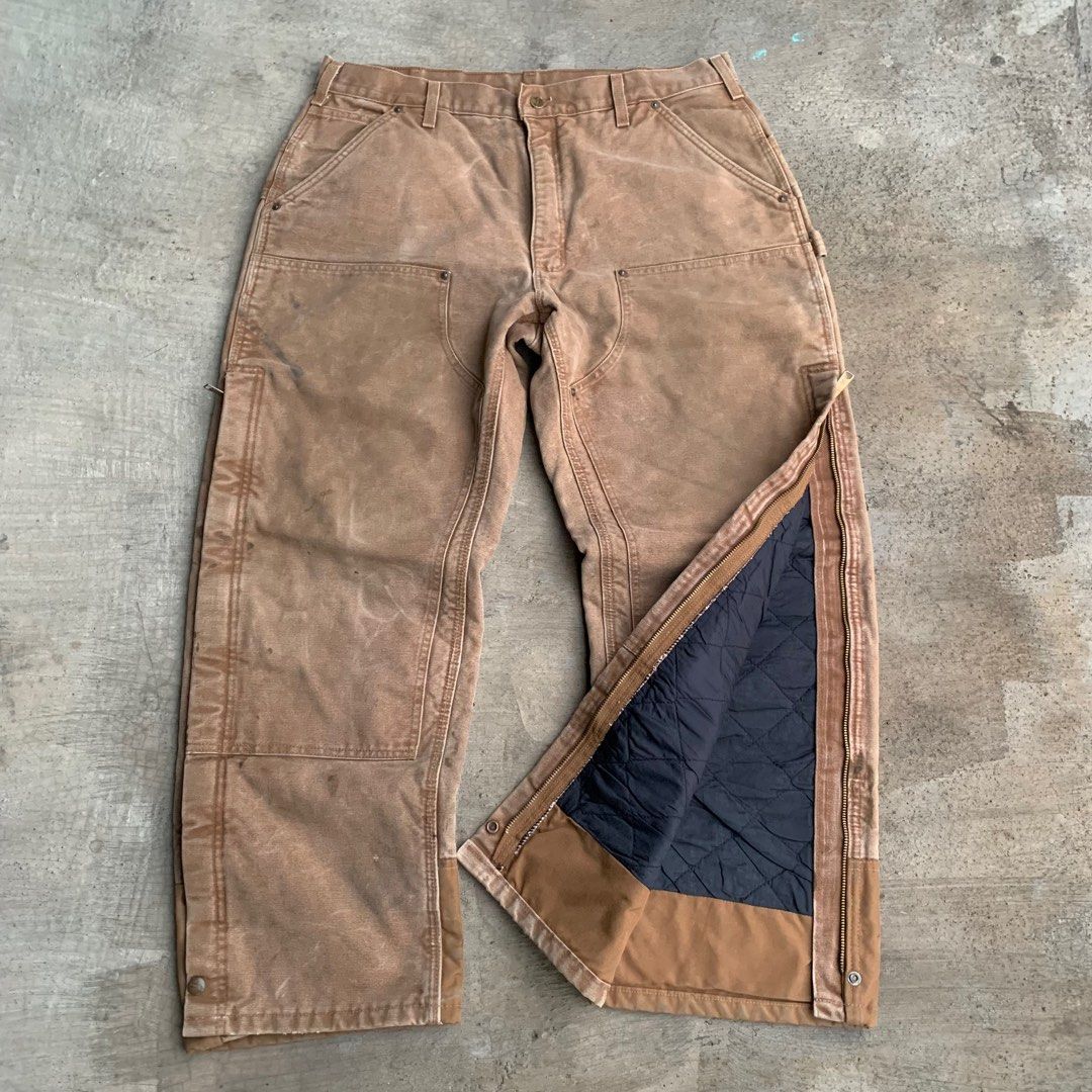 Vintage carhartt double knee duck canvas B194 BRN Fesyen Pria