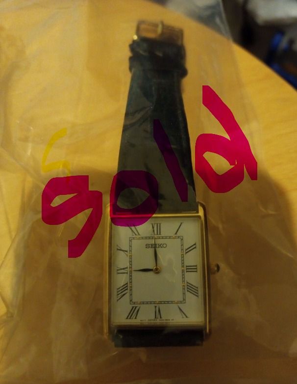 Vintage Seiko Lorus Pulsar and other Tank watches Oct 23rd to 28th first come first serve basis
