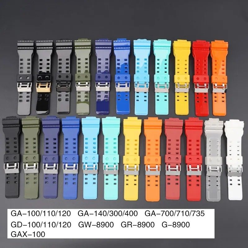 Watch Band Strap TPU Casio G shock GA GD 100 110 120 140 150 200