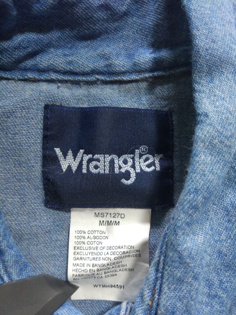 Wrangler Western Longsleeve M Men s Fashion Tops Sets Formal