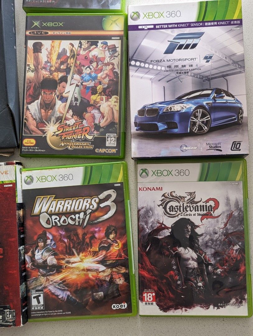 Xbox 360 Games Castlevania 1 and 2 lord of shadows halo 4 limited edition  Forza 4