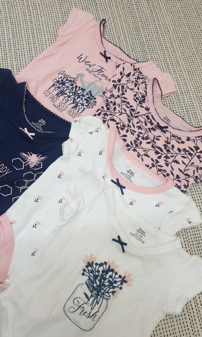 Yoga sprout onesies top