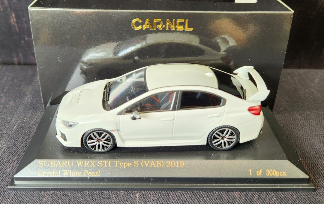 1:43 Carnel Subaru WRX STI Type S VAB 2019 White 掃把佬白色