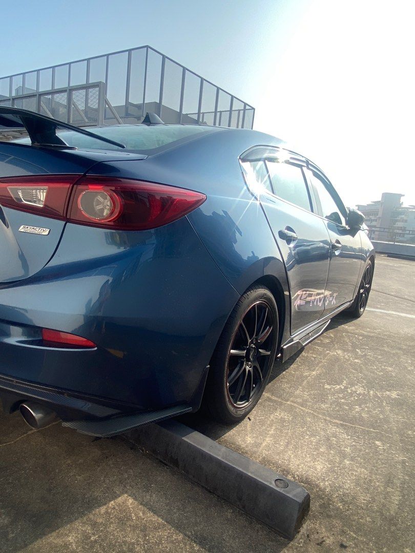 17” Rays 57transcend (Category: New Rims) located in Singapore. Submitted by johnnytan84 (Listing ID 1259141014, Image 1). Description: 17” rays 57transcend black with red outline. 5x114.3 with used tyre(need change) Item ready out of car. Open for nego. And please like my post 😂..