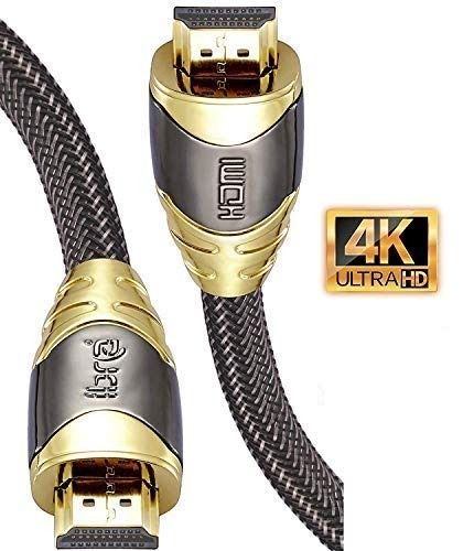 Cable HDMI 2.0 1m gold plated oxigen free HEAC HDCP 4K 3D HDR
