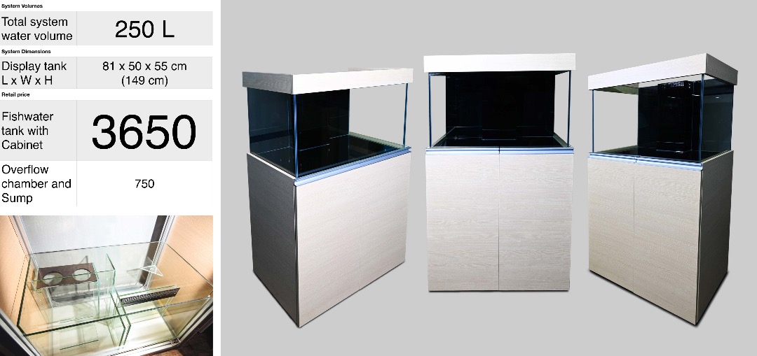 一條龍 包送貨 超抵價 缸連柜 可訂造 250L 魚缸 aquarium tank, 寵物用品, 寵物家品及其他 - Carousell