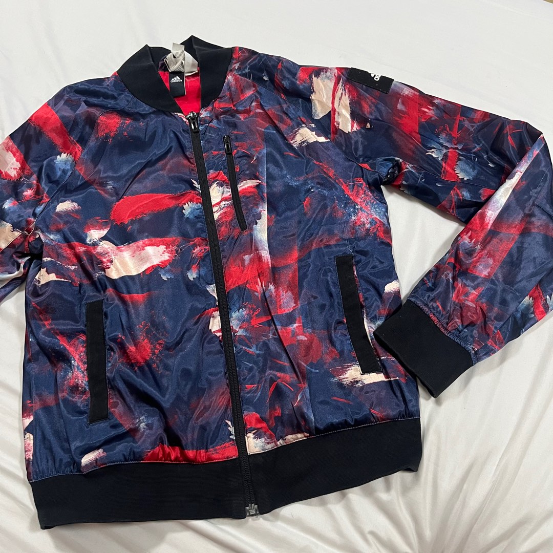 Adidas flower top bomber jacket