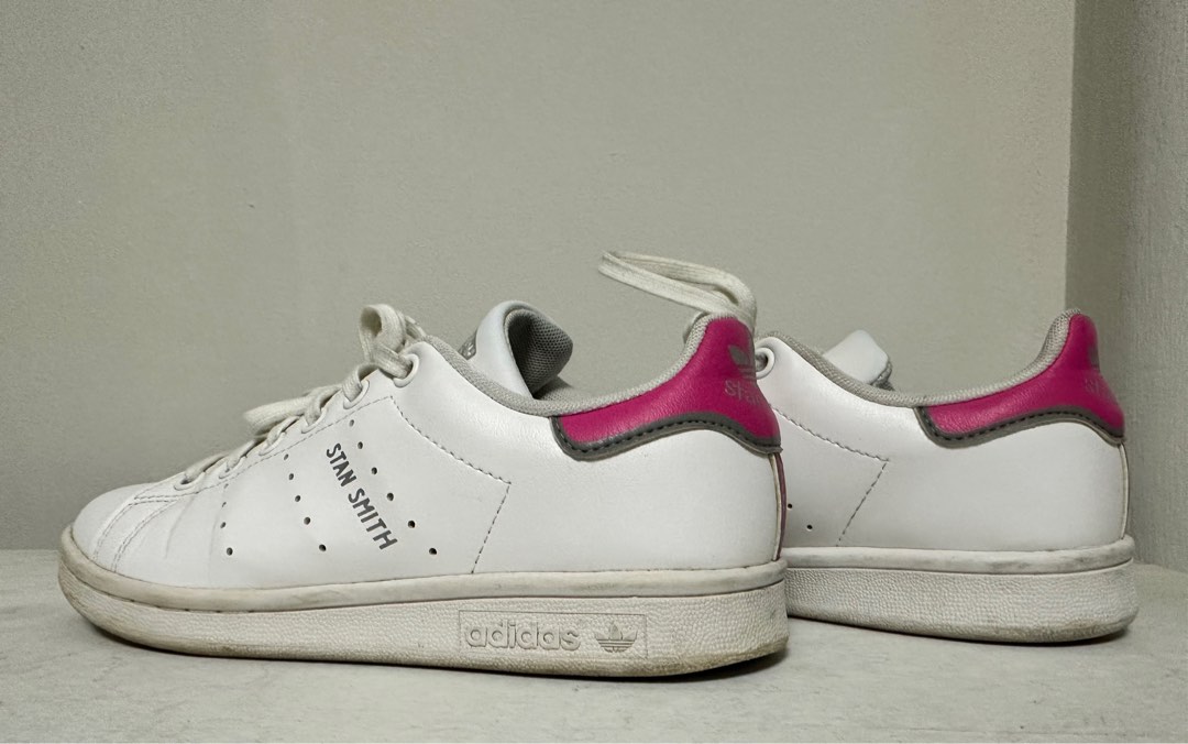White and pink stan smith adidas sales