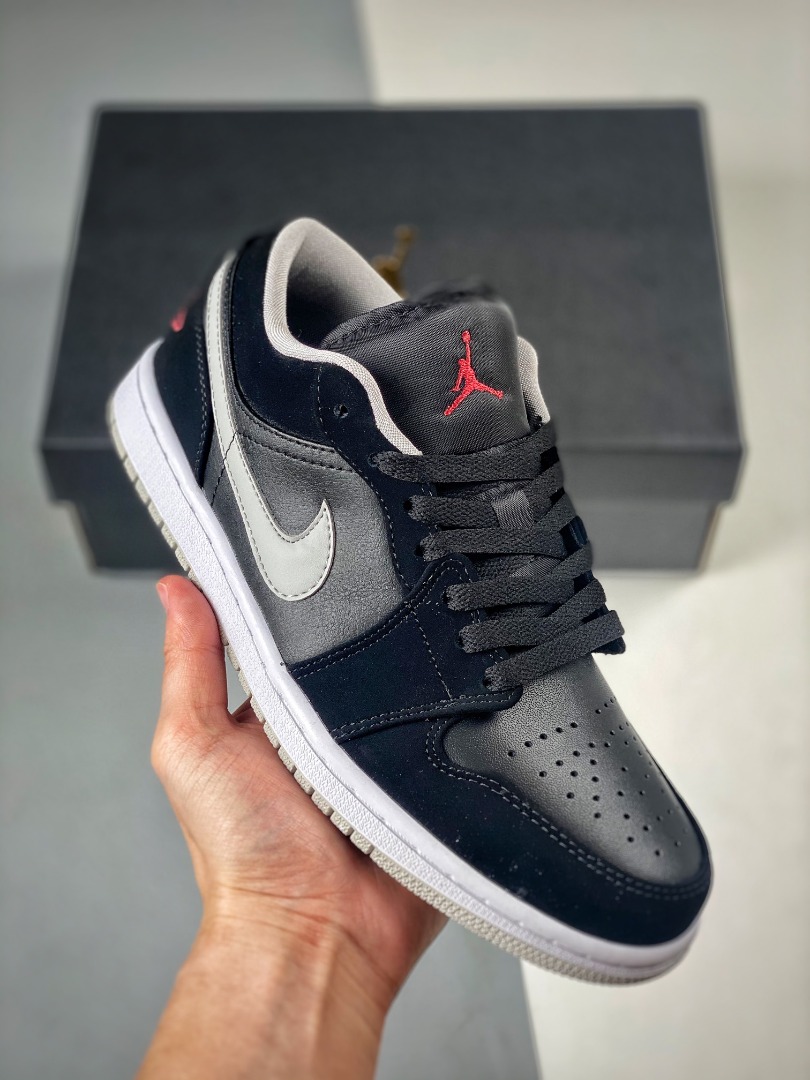 jordan 1 low black wolf grey