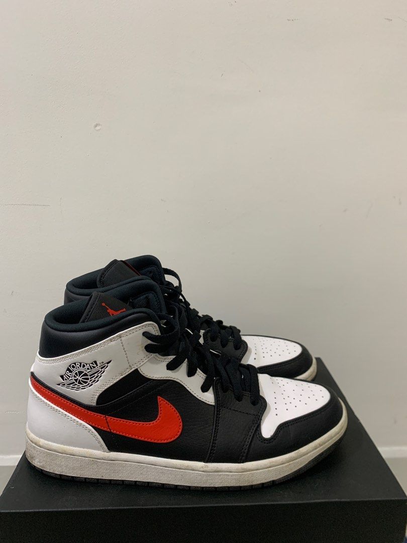 Air jordan 1 top rouge noir blanc