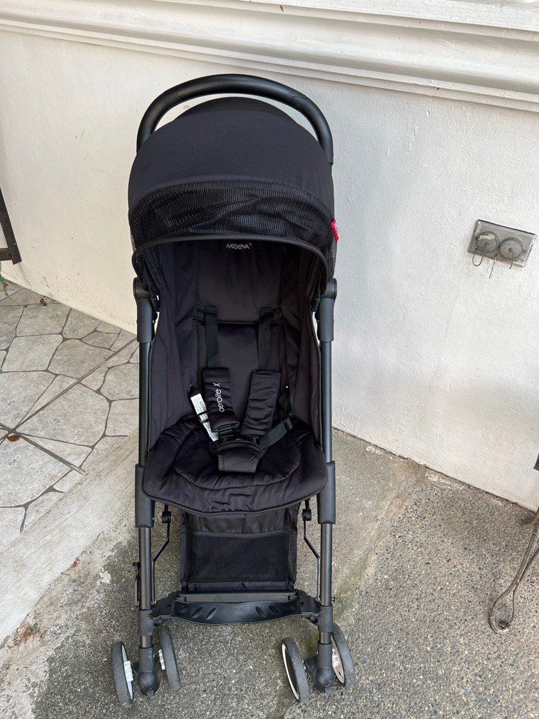 Akeeva Aerolite X Stroller Black Cabin Size lightweight Babies