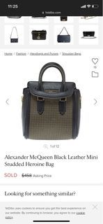 Alexander Mcqueen Mini Studded Heroine Bag