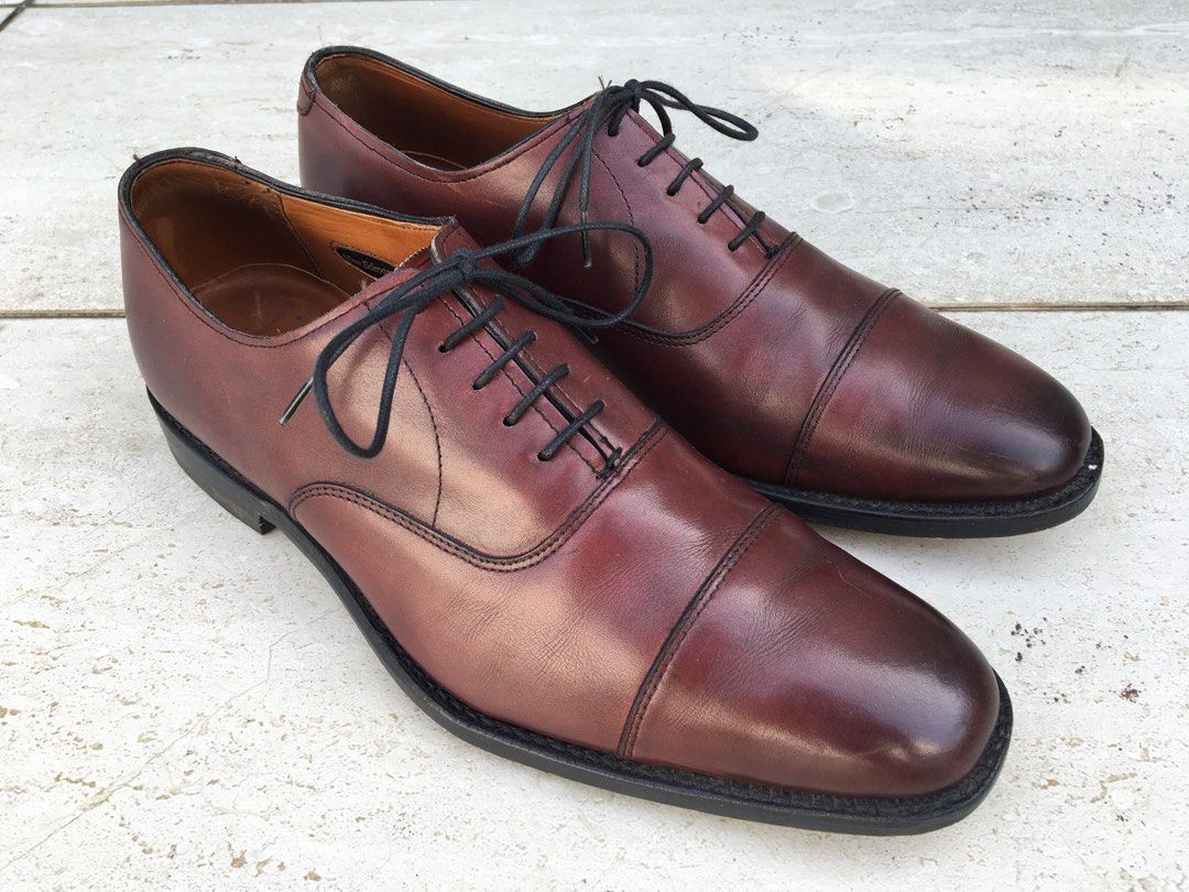 Allen Edmonds Exchange Place Captoe Oxford Burgundy US 9D