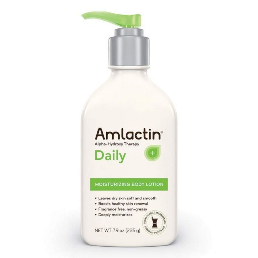 AMLACTIN Daily Moisturizing Lotion 225 g (Category: Body Care) located in Quezon City. Submitted by happyfactoryph (Listing ID 1113451904, Image 2). Description: AMLACTIN Daily Moisturizing Lotion 225 g – P1290 (from P2500) Product Details: AmLactin Moisturizing Body Lotion has a special formula. By encouraging natural skin cell renewal through exfoliation and delivering intense hydration deep within the skin, this lotion creates a soft, smooth t