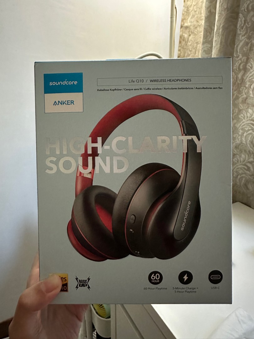 Soundcore vortex wireless headset by anker over ear headphones 20h playtime deep bass on sale
