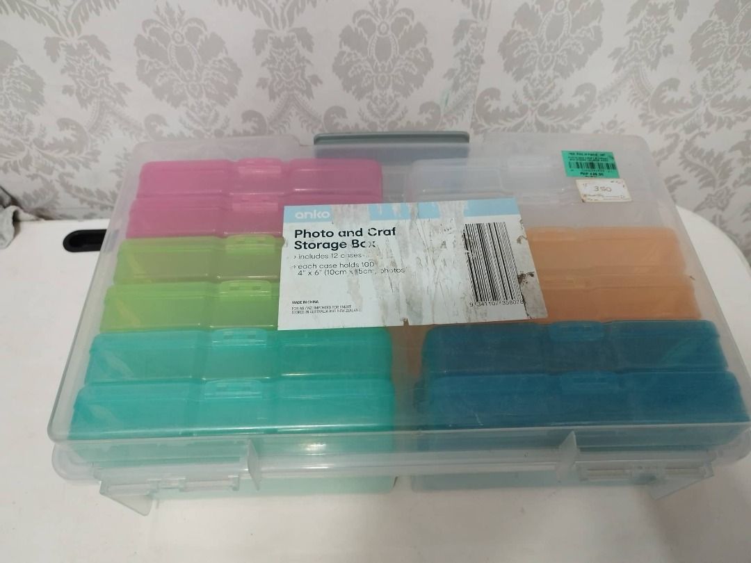 ANKO Photo and Craft Storage Box, Furniture & Home Living, Home