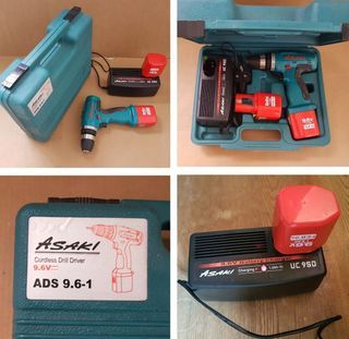 Black & Decker 9.6v drill, with slide pack battery and New $45