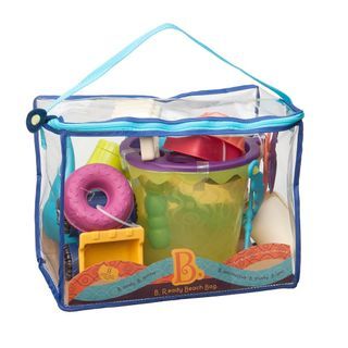 [B. Toys by Battat] B. Ready Summer Beach Bag - Beach Playset ( Sea / Papaya )