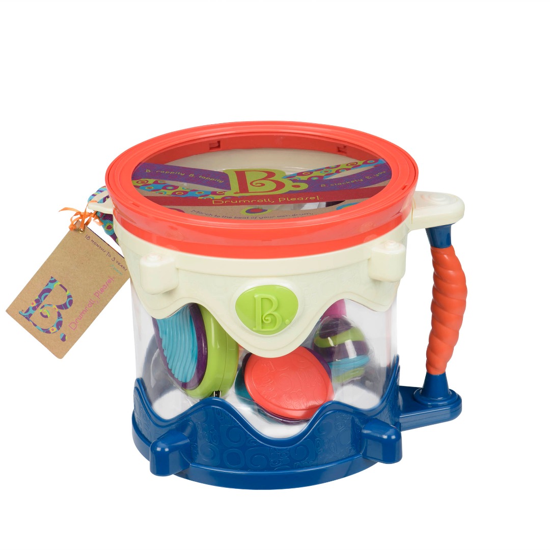B. Toys by Battat Drumroll Please Portable Drum Set Hobbies