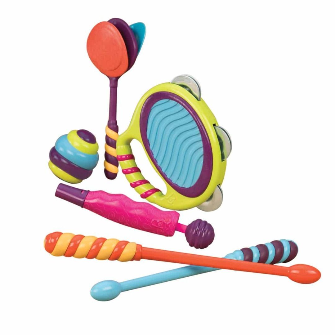 B. Toys by Battat Drumroll Please Portable Drum Set