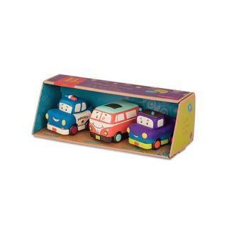 [B. Toys by Battat] Mini Wheeee-ls! - Pull Back Cars Set of 3