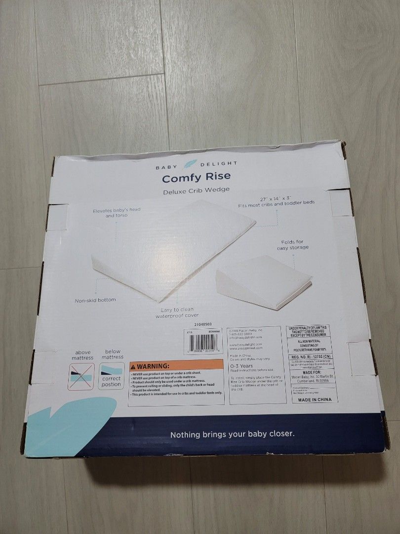 Baby delight comfy rise deluxe crib wedge 2025