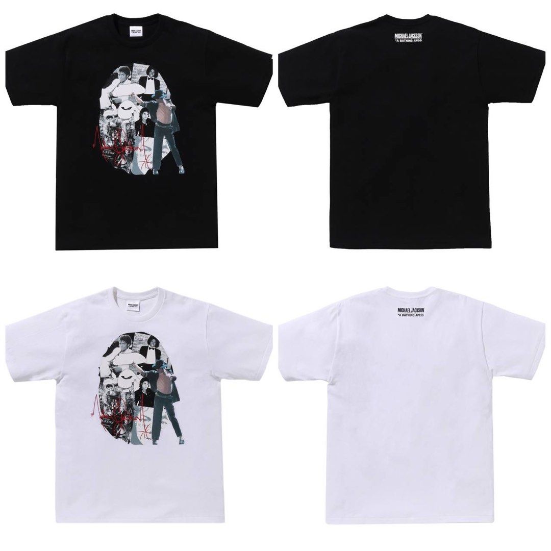 Bape x Michael Jackson Tee, Men's Fashion, Tops & Sets, Tshirts