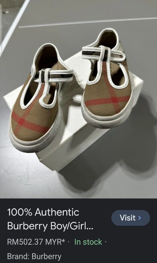 Burberry kids shoe