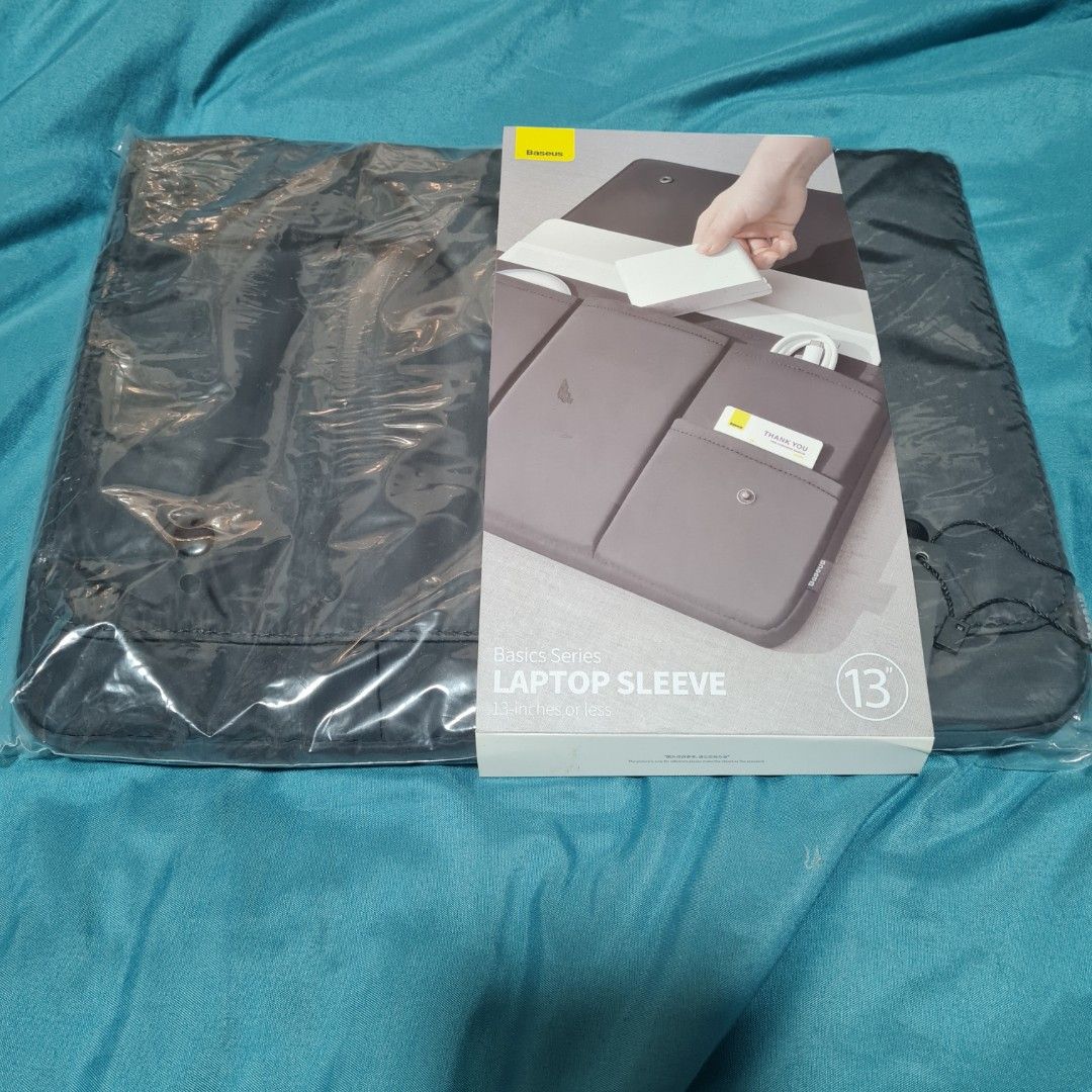 Baseus laptop sleeve for 13inch laptop, Computers & Tech, Parts