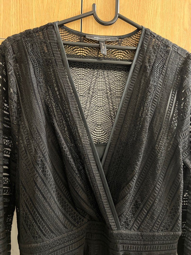 Bcbg faux wrap online dress