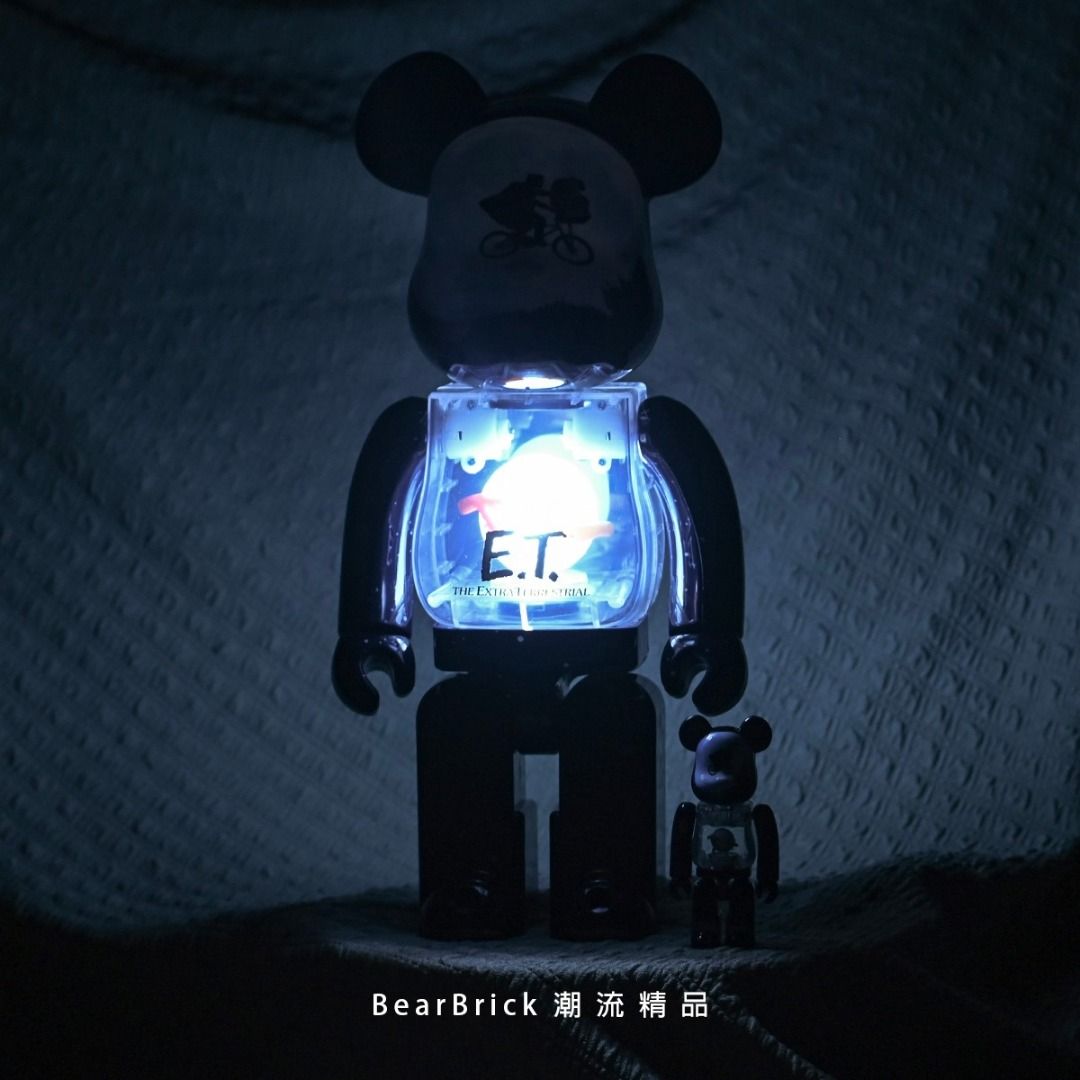 BE@RBRICK E.T. LIGHT UP ver. 100％ 400％-