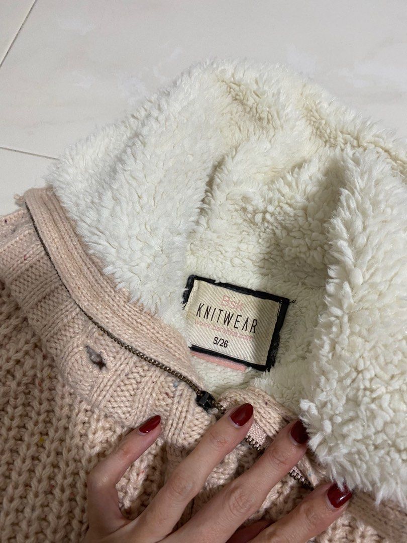 Bershka Knit Outerwear Women s Fashion Coats Jackets and