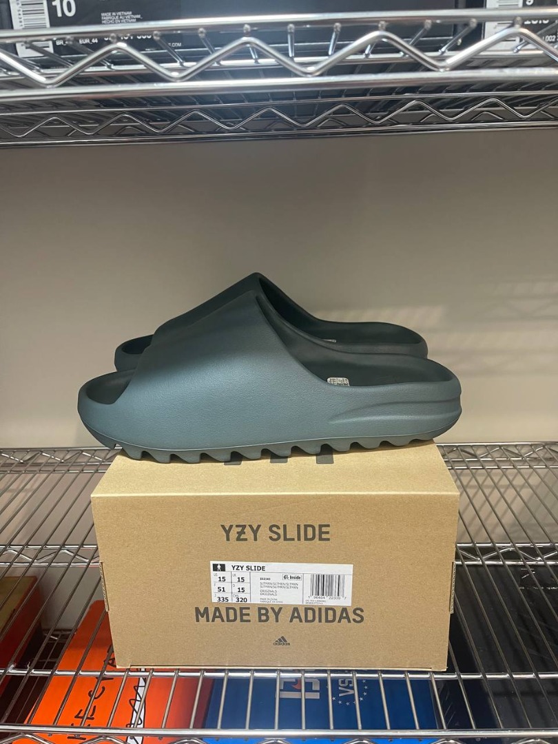 BIG SIZE SELECT】adidas Yeezy Slide Slate Marine ID2349 US15, 他的