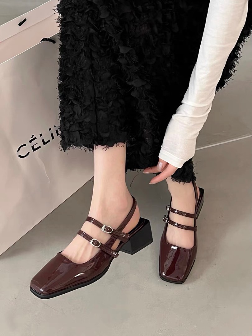 Maroon shop mary janes