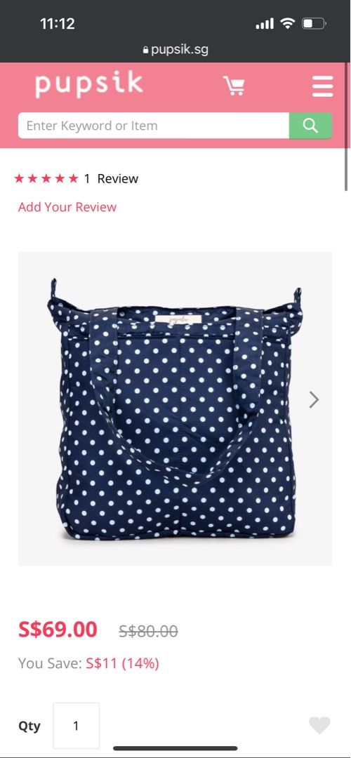 Take two tote sales navy dancing dot