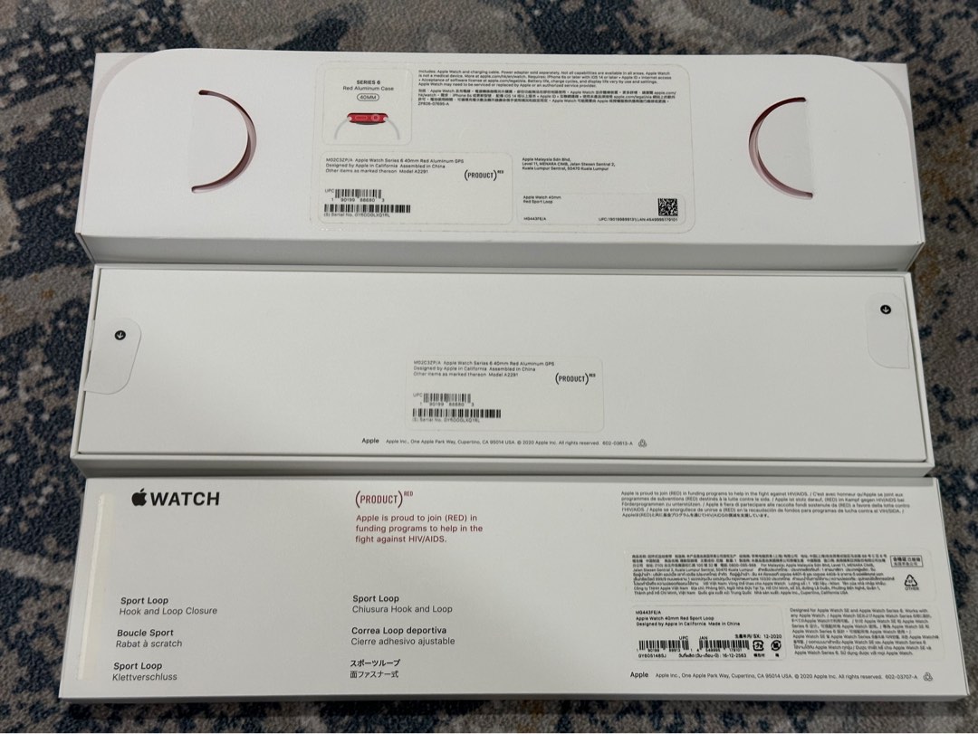 BOX only for apple watch 6 40mm red sport loop, Mobile Phones & Gadgets ...