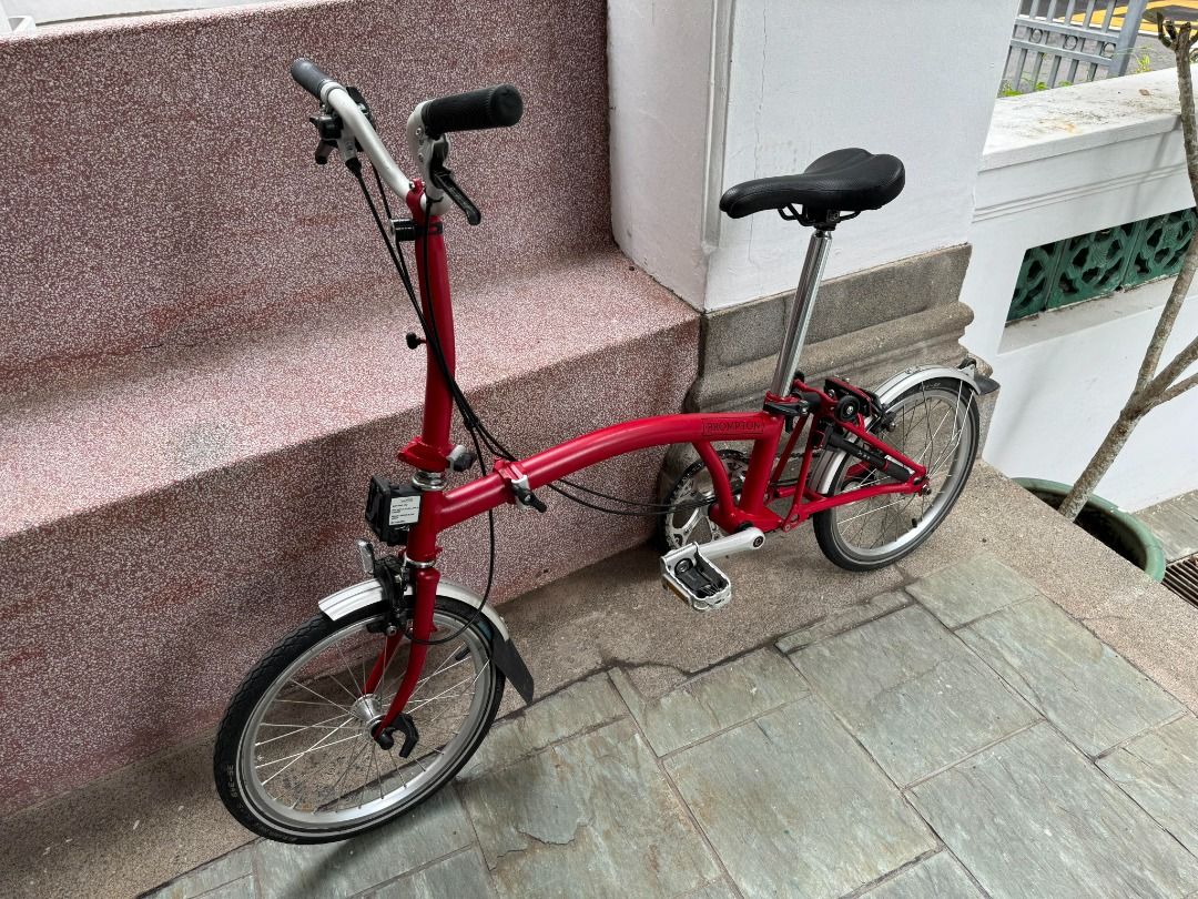 Brompton M3L 2021 red Sports Equipment Bicycles Parts