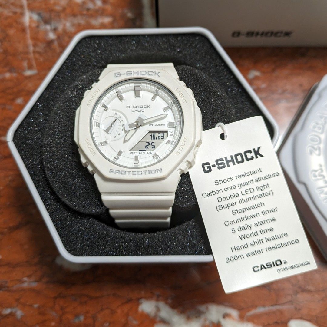 Casio gshock white hot sale