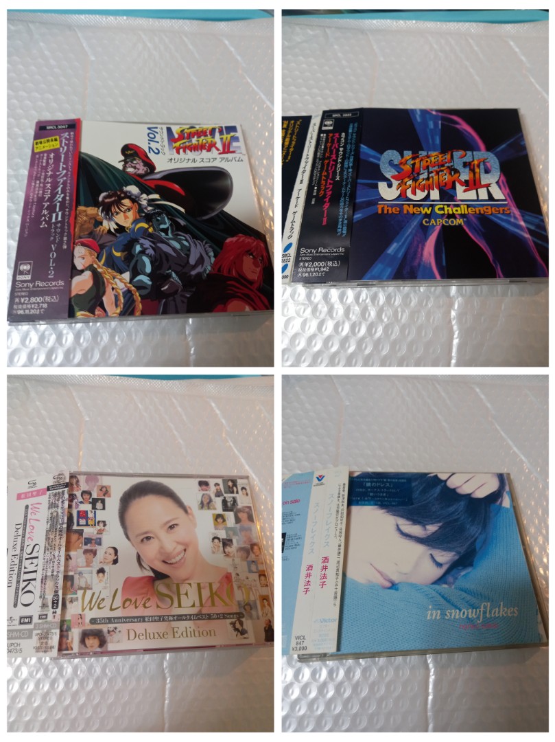 每盒日版CD只售$58另包平郵(日版Street Fighter II / 日版松田聖子/ 日
