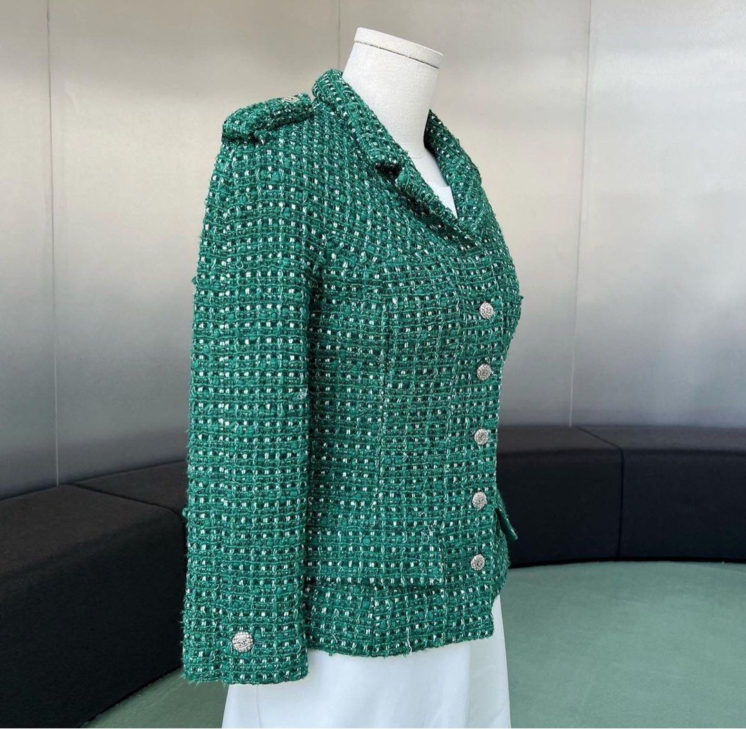 Chanel tweed green & - Gem