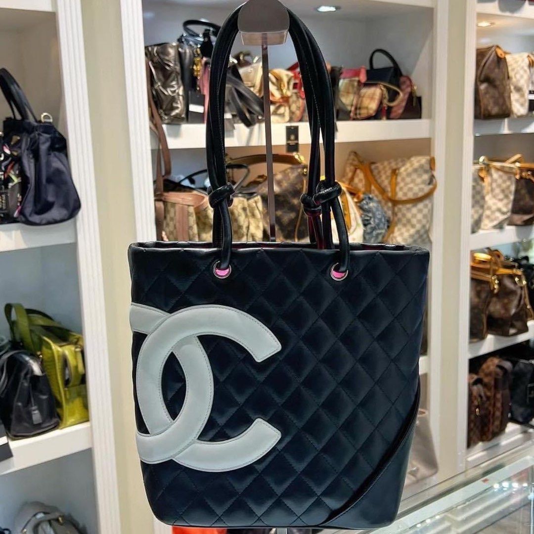 Chanel Cambon CC Tote Bag Small, Luxury, Bags & Wallets on Carousell