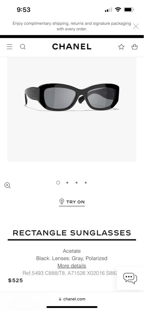 Chanel 5493 C888/T8 Sunglasses - US